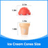 Counting 1-10 10 10 Ice Cream Cones Number Matching Toy for Toddlers Cones + Stacking Scoops, Educational Preschool