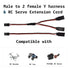 6 PCS JST Y Connector 3 Pin JST Plug Splitters, Servo Male to Female Y Wire Cable, Parallel RC Servo Extension Cord, Wire Cable Fits RC JR Futaba Airplanes, RC Car (Mixed 12 x 3)