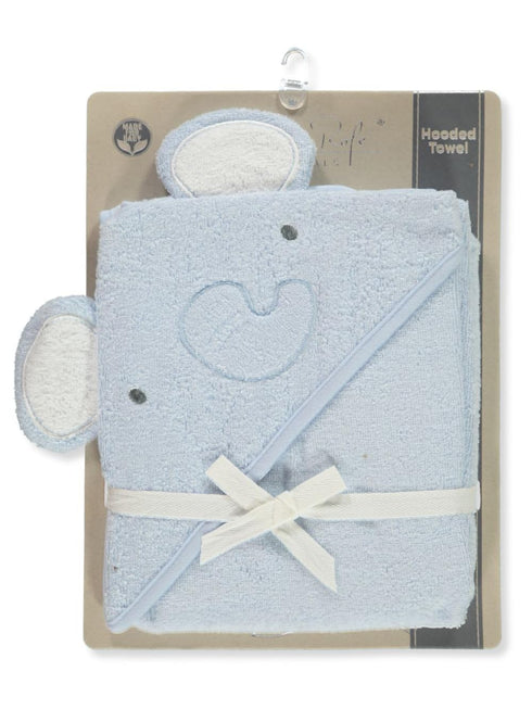 Rene Rofe Baby Woven Terry Elephant Hooded Towel - Blue, one Size