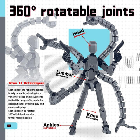 SGYYSG T-13 13 3D 5.2 Inch) Action Figure, Assembly Completed Action Figures,T Printed Toys - The Premium Robot