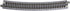 Kato 718mm (28 1/4") 15-Degree (4-Piece) USA Model Train Products Unitrack, Radius Curve Track