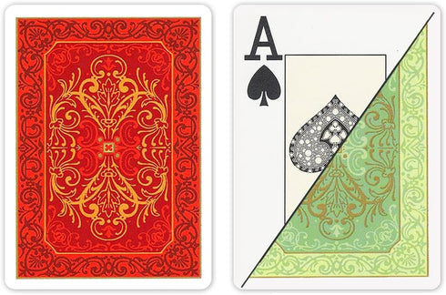 DA VINCI Persiano Italian 100% Plastic Playing Cards - 2-Deck Set with Hard Shell Case