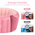 SHXKUAN 0-5 Inflatable Baby Bathtub Infant Anti-Slip Bath Seat Pool with Air Pump Travel Camping Portable Toddler Bath