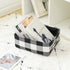 INough Christmas Buffalo Plaid Storage Basket, Collapsible Toy Box for Kids, Baby/Office/Bedroom, Farmhouse Decor.