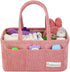 Buzz&Bloom Baby Diaper Caddy Organizer, Stylish Storage Basket for Newborn Essentials and Diaper