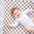 FIGEPO 4 Pack Pack (Pack Checkered N Play Sheets Sheets Neutral Breathable Fitted Baby Mini Crib Sheets Nursery Sheets