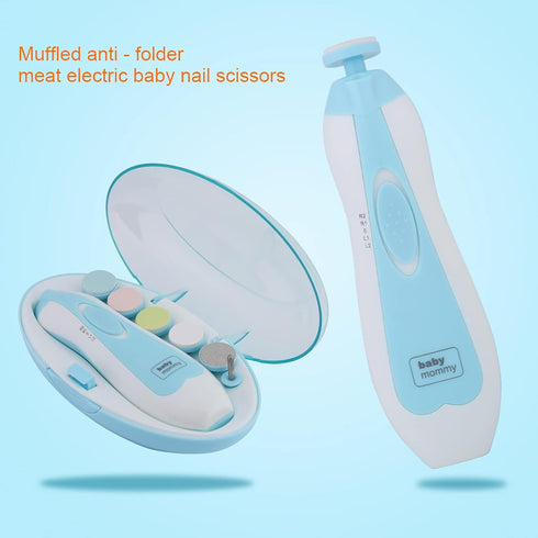 Trimmer, Set Trimming Baby Nail Electric Baby Nail Clipper Safety Baby Nail File Kit Toes and Fingernails Tool with LED