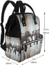DWVTSLH Backpack Mummy Backpack Elephant on Wood Diaper Bag Multifunction Nappy Bags Waterproof Large Capacity Travel