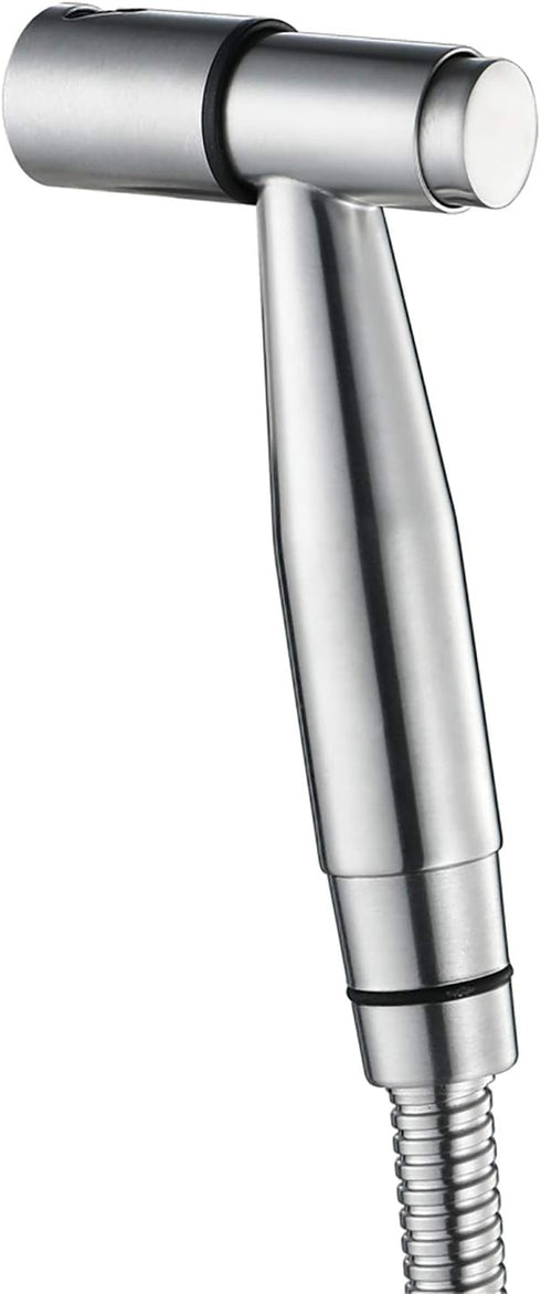XKHLQLPEF Handheld Bidet Sprayer for Toilet, Portable Cloth Diaper Sprayer Brushed Stainless Steel