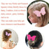 Yazon Baby Girls Glitter Bows Clips - Sparkly Butterfly Hair Clips for Toddler Kids, 8pcs