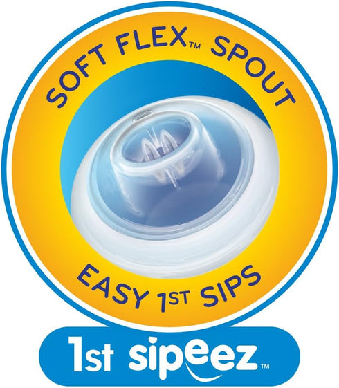 Nuby Easy Grip Cup, 10 Ounce, No-Spill, 2-Pack, Colors May Vary
