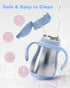 1-3 8oz Bakpoco Stainless Steel Straw Sippy Cup for Toddlers Years Old, Insulated Toddler Water Bottle Baby Training
