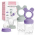 Bessentials Baby Fresh Fruit Food Feeder - 2 Pack Silicone Mesh Feeders for Infant Safe Self Feeding (Purple+Misty
