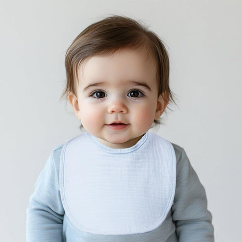 COOROBIN 8-Pack 100% Baby Drool Bibs, Cotton, Ultra Soft & Absorbent for Newborns, Adjustable Snaps, Shower Gift