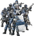 8 PCS Building Block City Policeman Action Mini-Figures with Multiple Military Weapons Accessories SWAT Model Equipment Assembly Building Toys Party Favors Gift for Boys