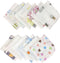 YZYDF 10Pcs Baby Washcloth Set Cartoon Double Layer Gauze Infant Face Towel Burp