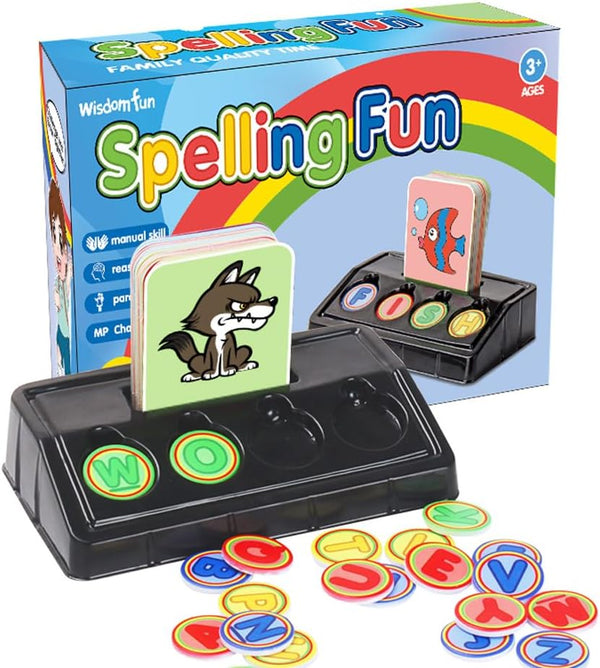 Matching Letter Game for Preschooler Age 3+ - Self-Correcting Word Puzzles Boost