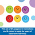 Set, 24 3+, Learning Resources Rainbow Emotion Fidget Poppers Classroom Pieces, Ages Autism Sensory Toys