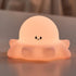 Lustrinex Cute Octopus Rechargeable Silicone Night Light for Kids, Dimmable Touch Control Nightlight