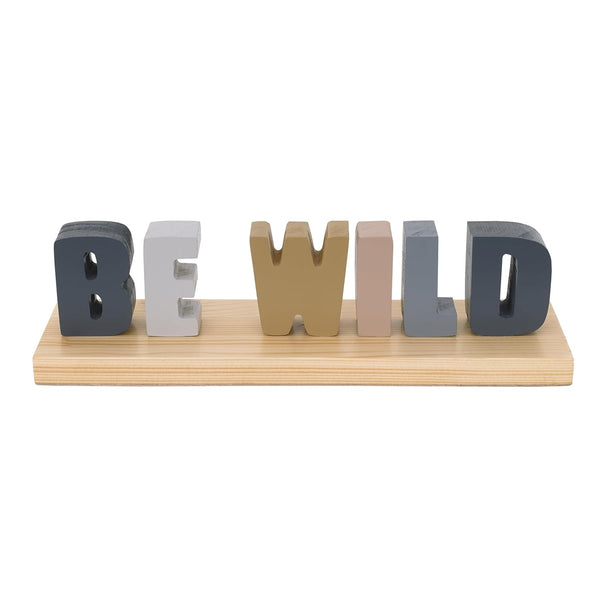 Little Love by NoJo Be Wild Shelfie Room Dcor Blue, Gray, Gold