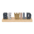 Little Love by NoJo Be Wild Shelfie Room Dcor Blue, Gray, Gold