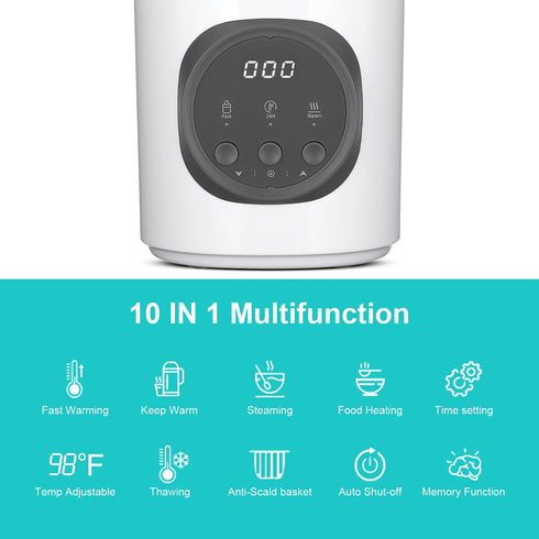 Vaundra 120V Fast Baby Bottle Warmer for Breastmilk and Formula