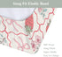 Summer 32''16'' Boho Strawberry Flowers Baby Changing Pad Covers for Boys Girls Strawberries Pink Bows Checkerboard