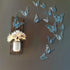 Cheerland 48 Pcs 3D Teal Blue Butterfly Wall Stickers, Removable Metallic Room Decals for Nursery & Party Decorations