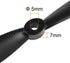 5045 5x4.5 Inch 2-Vane 2 uxcell Bullnose Propellers CW CCW for RC Quadcopter Hexacopter Multirotor, Black Pairs