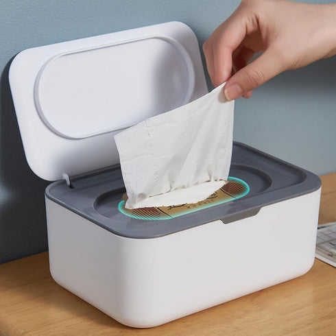 Vitamaze - amazing life Refillable Wet Wipes Dispenser for Babies & Adults - Moist Locking Container with One Hand