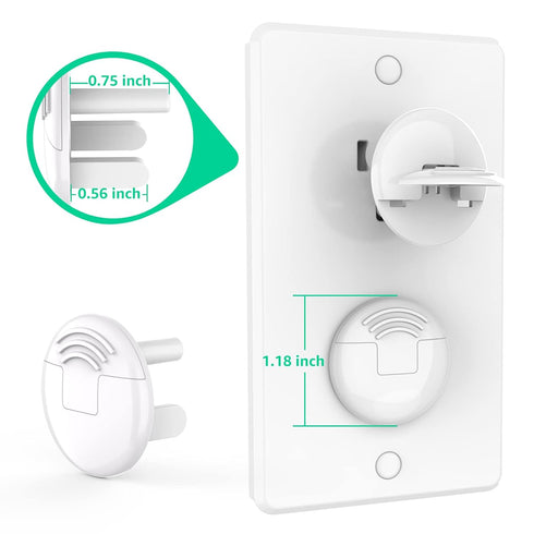 Baby Proofing Outlet Covers with Hidden Handle, 32 Pack Child Proof 3-Prong Electrical Outlet Safety Plug Covers