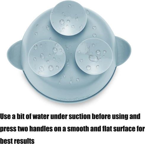 PandaEar 3 Pack Baby Suction Bowls with Lids, Leak-Proof Silicone Food Bowls for Babies, Kids, BPA-Free