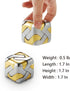 3D Brain Teasers Metal Puzzles Toy, Mind Puzzles for Adults, Smart Gifts for Boys and Girls, Gold and Silver.