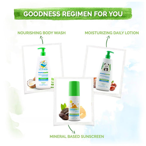 6.76 Oz (200ml) Mamaearth Daily Moisturizing Baby Body Lotion | Skin Nourishment with Shea Butter & Jojoba Oil | Gentle