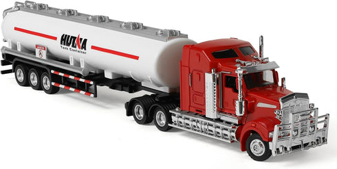 Tanker Semi Truck Toy, 1/50 Scale Kenworth W900 Diecast Model Trucks, Metal