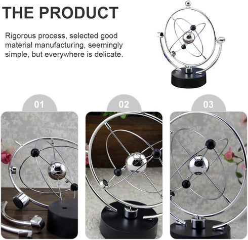 Planet Orbit Mobile Milky Way Perpetual Motion Desktop Toys, Solar System Decor for Kids