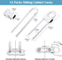 12 Packs Baby Proofing Sliding Cabinet Locks, Adjustable U-Shaped Child Safety Latches for Handles, Knobs, Drawers