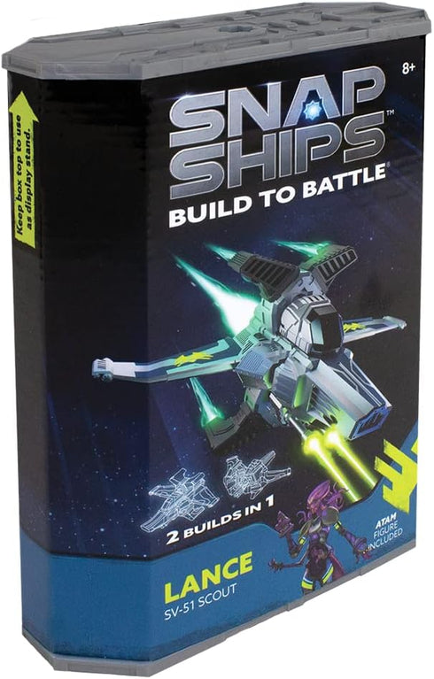 Snap Ships Lance SV-51 Scout Construction Toy for Custom Building and Battle Play, Ages 8+