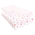 Luvable Friends Unisex Baby Fitted Changing Pad Cover, One Size, Girl Basic Elephant