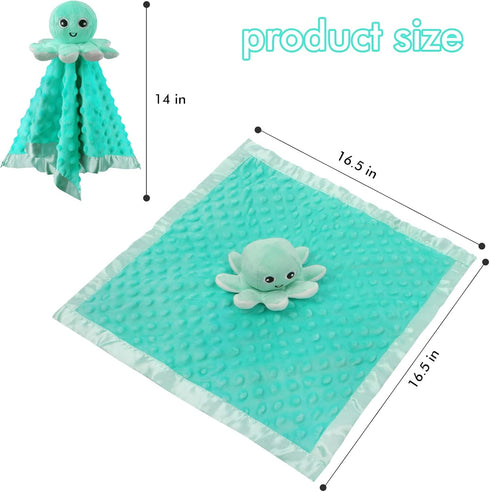 Baby Security Blanket Loveys for Baby Snuggle Toy Plush Octopus Stuffed Animal Baby Gifts for Girls and Boys Newborn