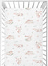 CaTaKu Baby Crib Sheets Cute Rabbit Bunny Woodland Mini Crib Sheets Fitted for