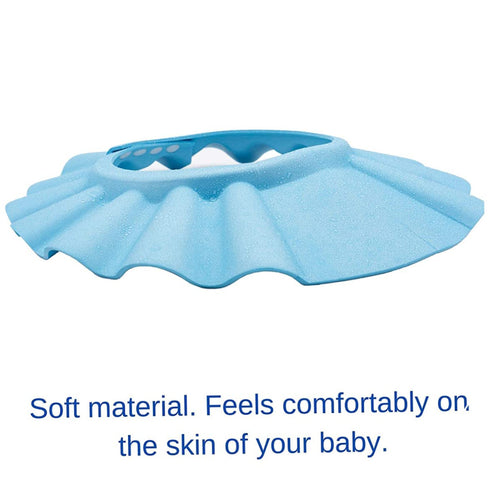 Comebachome Baby Shower Cap, Crown Shaped Toddler Bath Visor, Adjustable Baby Hair Washing Shield, Soft Silicone Baby