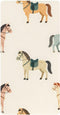 CZXW Colorful Horses Crib Sheets Fitted 52" x 28" Natural Cotton Soft &