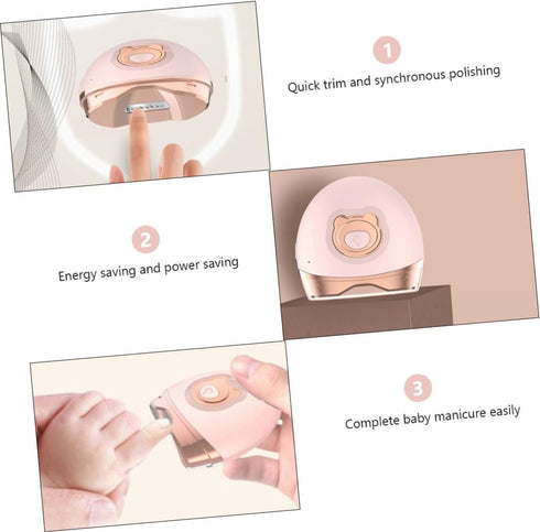Trimmer SHOWERORO Automatic Nail Clipper Electric Nail for Boys and Girls Seniors Polisher Mini Lightweight Portable