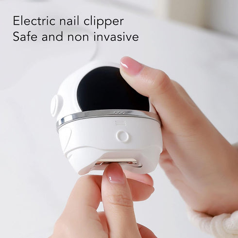 Glomora Trimmer Trimmer Electric Nail Clipper,Smart Automatic Safe Baby Nail with Nail File LED Light Electric Nail