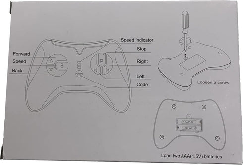 JR1930RX-2-24V 2.4G Black Remote Control and Receiver for Kids Ride On Toys, 24V Control Box Accessories