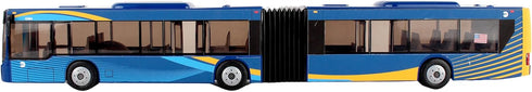 Daron MTA New York City Bus - 16" Articulated Toy Bus, Blue and Brown