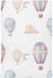 Watercolor Hot Air Balloon Crib Sheets for Boys and Girls, Soft and Breathable, 52 x 28 x 9 Inches