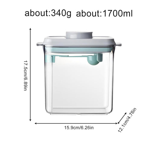 Generic 1700Ml Bbaby Formula Storage High Capacity Powder Container, Convenient Milk Dispenser with Measuring Spoon