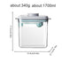 Generic 1700Ml Bbaby Formula Storage High Capacity Powder Container, Convenient Milk Dispenser with Measuring Spoon
